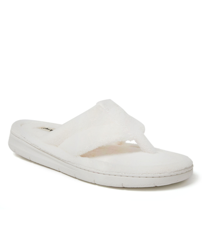 Dearfoams Women's Wrenley Terry Thong Slippers In Muslin