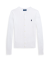 Polo Ralph Lauren Toddler Girls Cable-knit Cotton Cardigan In Bright White
