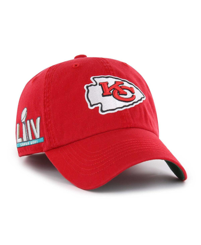 47 Brand Men's ' Red Kansas City Chiefs Sure Shot Franchise Fitted Hat