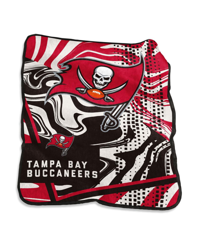 Logo Brands Tampa Bay Buccaneers 50" X 60" Swirl Raschel Throw Blanket In Multi