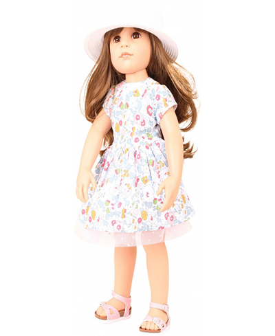 Götz Kids' Hannah Summertime Poseable Brunette Doll In Multi