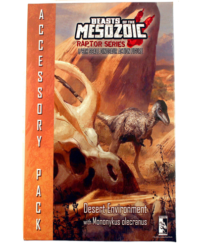 Beasts Of The Mesozoic Desert Environment With Mononykus O. Figure Set In Multi