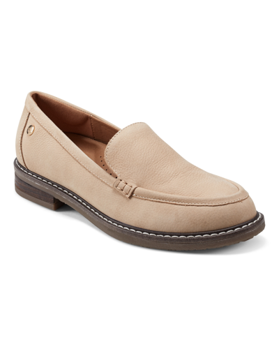 Easy Spirit Jaylin Loafer In Medium Natural Leather- Leather