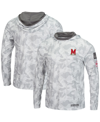 Colosseum Arctic Camo Maryland Terrapins Oht Military Appreciation Long Sleeve Hoodie Top In Arctic Camo