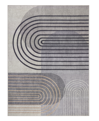 Town & Country Living Everyday Avani Everwash 136014 5'2" X 7'2" Area Rug In Gray,blue