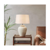 Home Outfitters Cream Table Lamp, Great For Bedroom, Living Room, Modern/contemporary In Open White