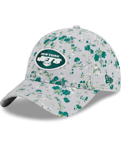 New Era Women's  Gray New York Jets Bouquet 9twenty Adjustable Hat