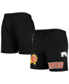 PRO STANDARD MEN'S PRO STANDARD BLACK PHOENIX SUNS MESH CAPSULE SHORTS