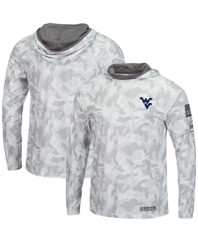 Colosseum Arctic Camo West Virginia Mountaineers Oht Military Appreciation Long Sleeve Hoodie Top