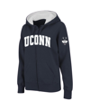 Colosseum Stadium Athletic Navy Uconn Huskies Arched Name Full-zip Hoodie In Navy