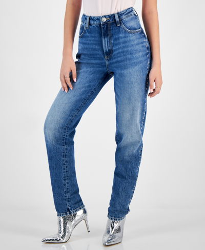 Guess Women's Straight High Rise Mom Jeans In Dedge