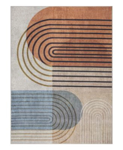 Town & Country Living Town Country Living Everyday Avani Everwash 136024 Area Rug In Beige,rust