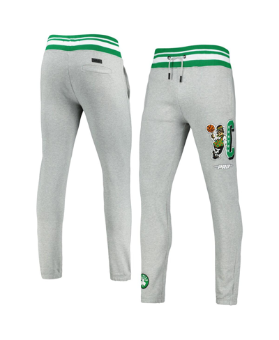 Pro Standard Men's  Heathered Gray Boston Celtics Mash Up Capsule Sweatpants