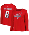 Profile Alexander Ovechkin Red Washington Capitals Plus Size Name And Number Long Sleeve T-shirt In Red