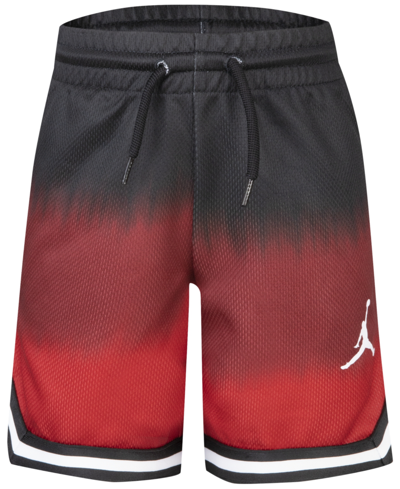 Jordan Kids' Little Boys Ombre Mesh Shorts In Gym Red