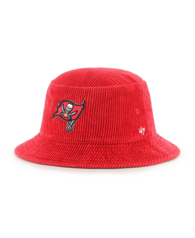 47 Brand Men's ' Red Tampa Bay Buccaneers Thick Cord Bucket Hat