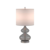 Home Outfitters Gray Table Lamp Set Of 2, Great For Bedroom, Living Room, Casual In Grey