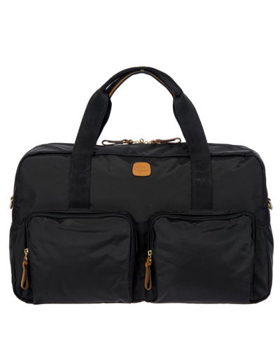 Bric's Milano X-bag Boarding Duffle Bag With Pockets In Black