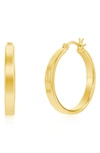 Simona Polished Hoop Earrings In Gold