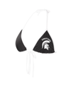 G-III 4HER BY CARL BANKS WOMEN'S G-III 4HER BY CARL BANKS BLACK MICHIGAN STATE SPARTANS PERFECT MATCH BIKINI TOP