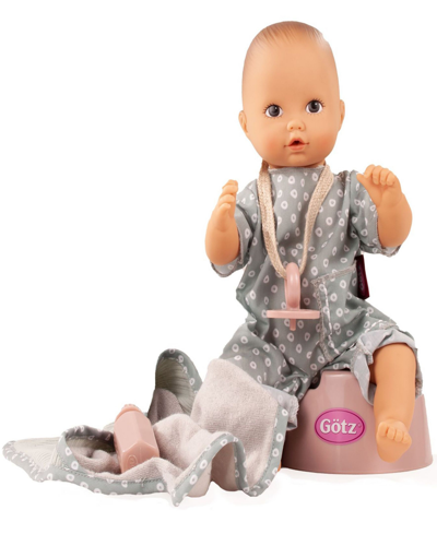 Götz Kids' Aquini Avacado Girl Drink Wet Bath Baby Doll In Multi