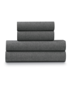 Ella Jayne Soft Heather Jersey Knit 4-piece Sheet Set In Gray