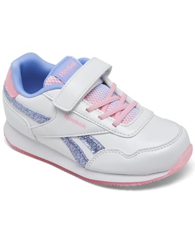 Reebok Babies' Toddler Girls Royal Classic Jogger 3 Fastening Strap Casual Sneakers From Finish Line In Multi