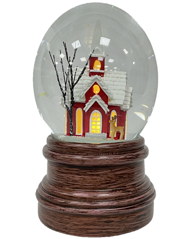 Ashfield & Harkness Sanctuary Church Snow Globe In Multi