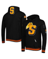 PRO STANDARD MEN'S PRO STANDARD BLACK PHOENIX SUNS MASH UP CAPSULE PULLOVER HOODIE