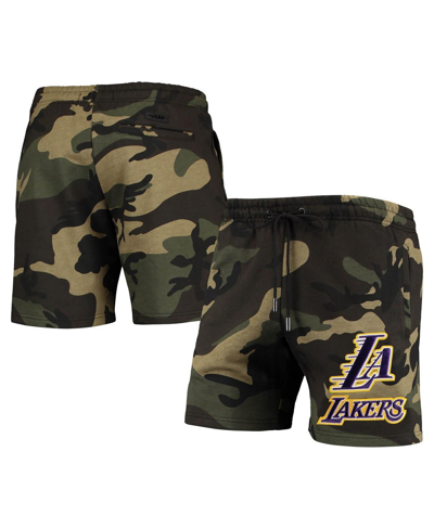 PRO STANDARD MEN'S PRO STANDARD CAMO LOS ANGELES LAKERS TEAM SHORTS