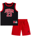 Jordan Toddler Boys 23 Jersey Set In Black Gym Red