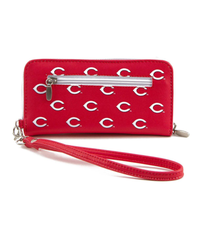 Eagles Wings Women's Wisconsin Badgers Zip-around Wristlet Wallet In Red