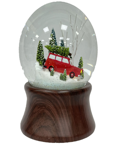 Ashfield & Harkness Red Truck Special Delivery Snow Globe In Multi