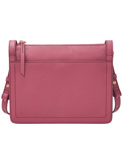 Fossil Taryn Leather Crossbody Bag In Magenta