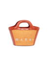 Marni Women's Tropicalia Micro Woven Tote Bag In Arabesque