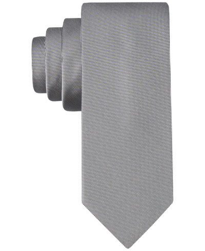 Calvin Klein Men's Silver-spun Solid Extra Long Ties