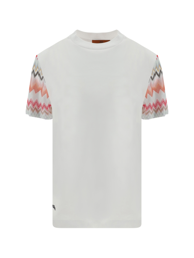 Missoni T-shirt In White Multi