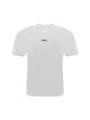 Jacquemus Relaxed-fit Cotton T-shirt With Subtle Logo In White