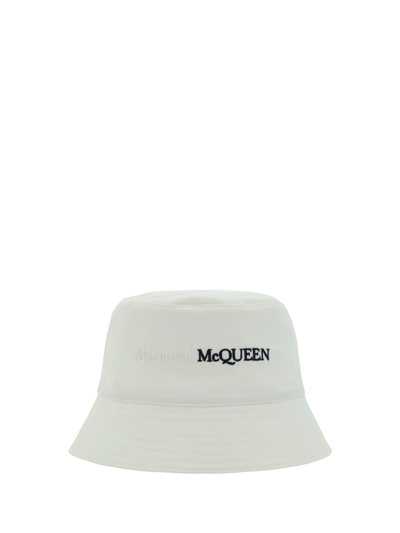 Alexander Mcqueen Hats E Hairbands In White/black