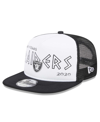 New Era Men's  White, Black Las Vegas Raiders Banger 9fifty Trucker Snapback Hat In White,black