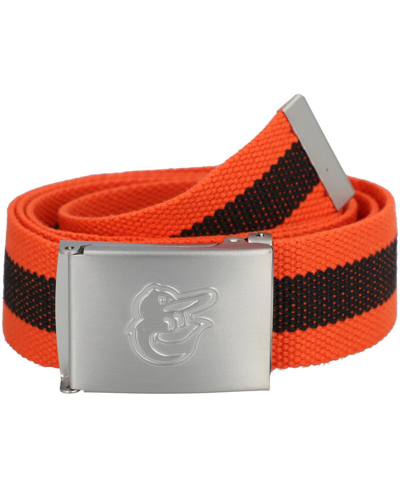 Eagles Wings Men's Baltimore Orioles Fabric Belt In Red,black