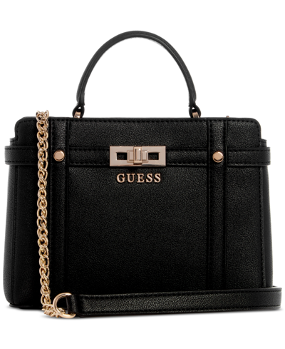 Guess Emilee 2 Compartment Mini Satchel In Black