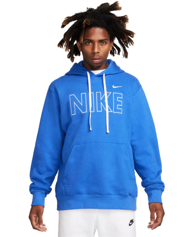 Nike Men's Sportswear Club Fleece Pullover Hoodie In Game Royal