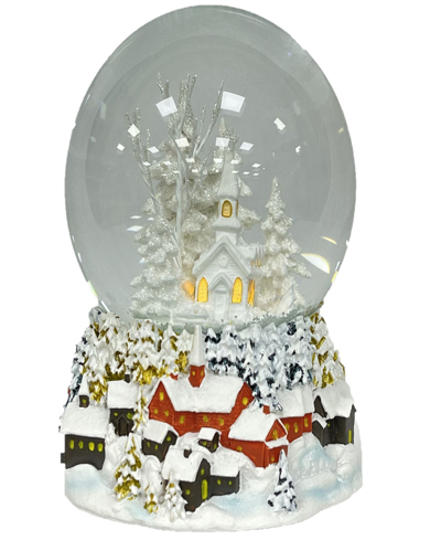 Ashfield & Harkness Winterland Church Snow Globe In Multi