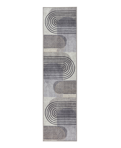 Town & Country Living Everyday Avani Everwash 136014 1'7" X 6'6" Runner Area Rug In Gray,blue
