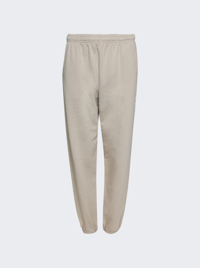 Sporty And Rich Wellness Club Flocked Sweatpants In Elephant