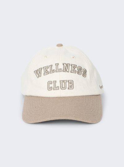 Sporty And Rich Wellness Club Wool Cap In Off White