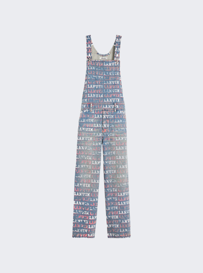 Lanvin X Future Loose Fit Printed Jumpsuit In Blue