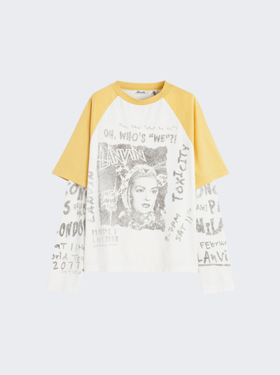 Lanvin X Future Long Sleeve Tee In Yellow