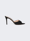 Gianvito Rossi Elle 85mm Suede Mules In Black